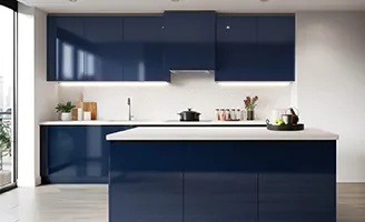 Elsinore Blue RTA Kitchen Cabinets