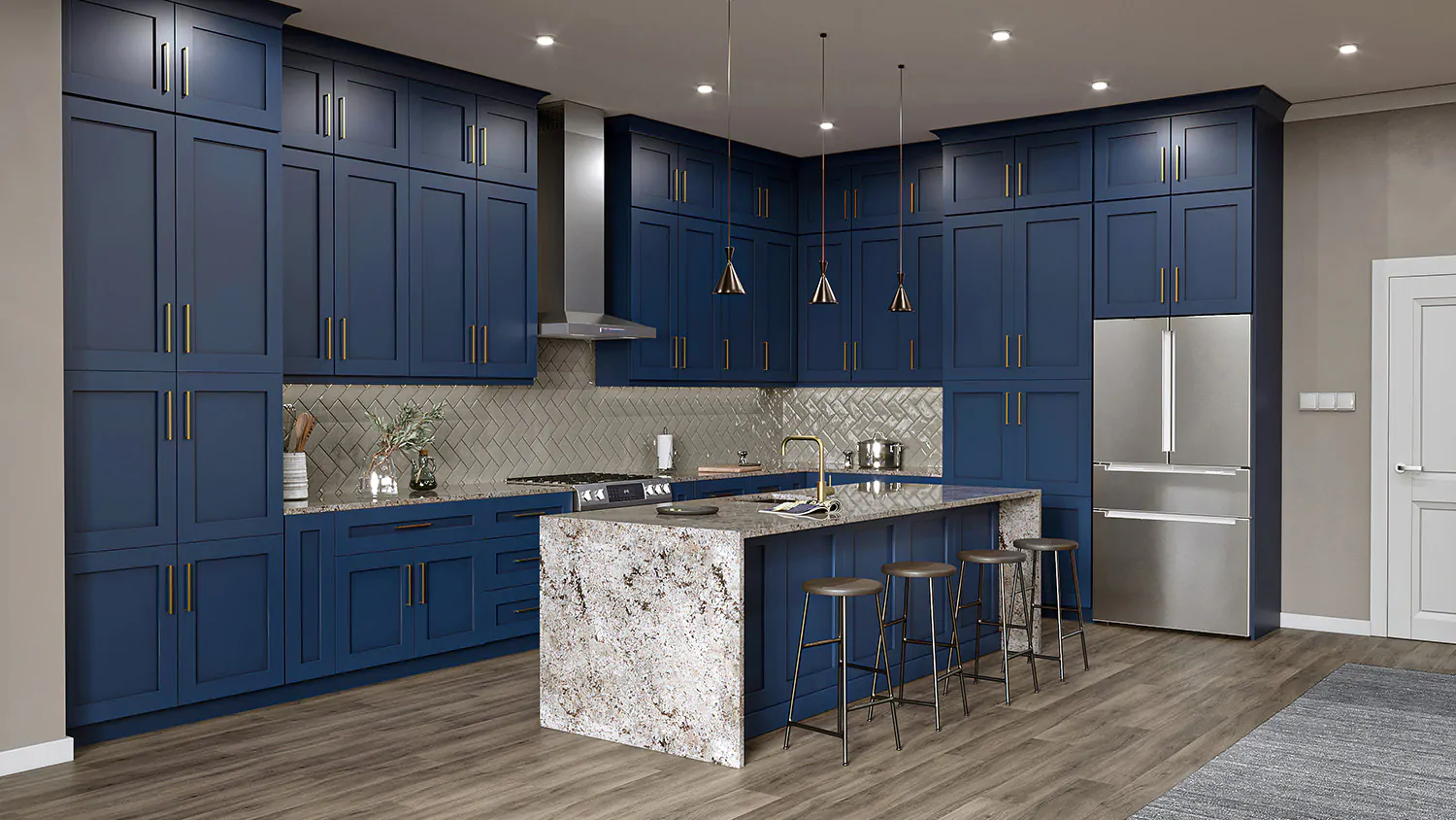 Deep Blue Shaker Cabinets  Shop online at Wholesale Cabinets