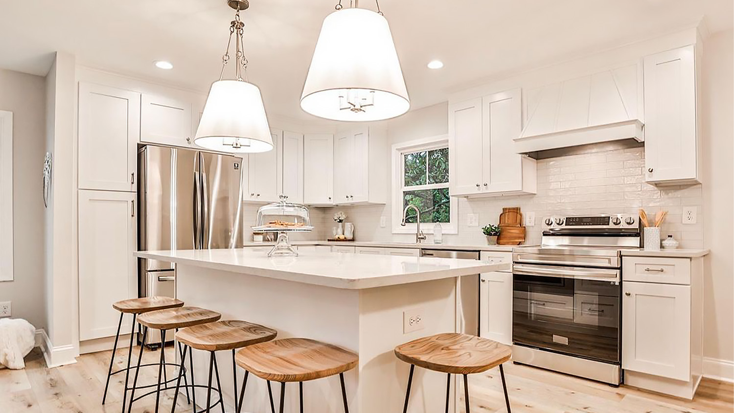 Scandinavian wood kitchen cabinets discount