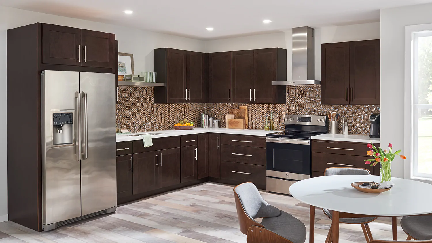 Espresso Shaker Kitchen Cabinets