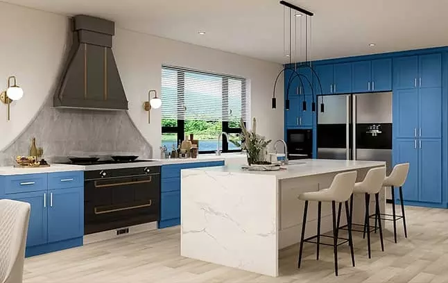 light-blue-shaker-kitchen-cabinets