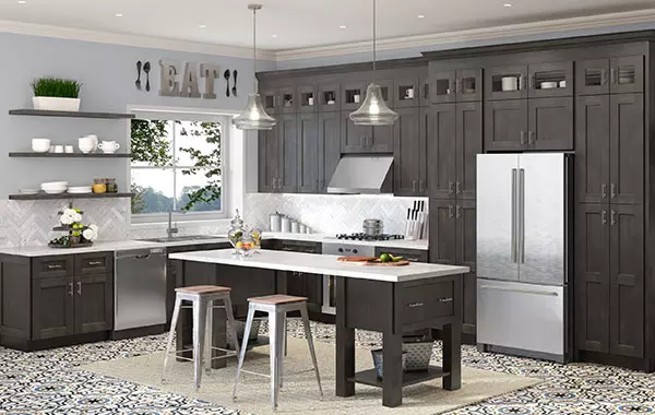 Harbor Grey Shaker Cabinets  Shop online at Wholesale Cabinets